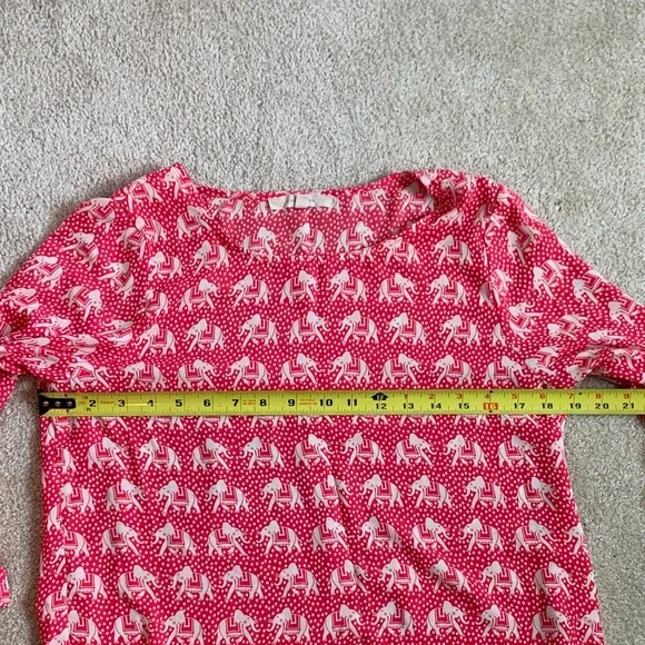 41 Hawthorn Red Elephant Print Blouse - Picture 4 of 6